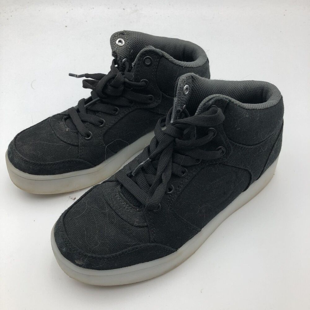 Skechers Energy Lights Black Shoes Sneakers Kids Light Up Soles 90607L Boys 3